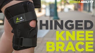 BraceAbility Bariatric Knee Brace with Hinges for Meniscus Tears and Arthritis Joint Support [upl. by Sidalg]