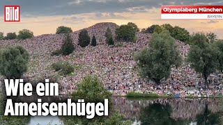 Taylor Swift 40000 Swifties feiern NEBEN Olympiastadion München [upl. by Suravat]