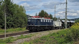 E41141 001 mal wieder mit dem Dreiseenbahn Sonderzug [upl. by Yrram126]