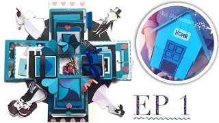 HƯỚNG DẪN LÀM LOVE BOX NGÔI NHÀ Phần 1 Exploding Box Tutorial Ep1 NGOC VANG Handmade [upl. by Nere]