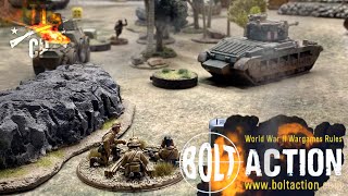 Tabletop CP Bolt Action Battle Report Italy vs Commonwealth [upl. by Jane]