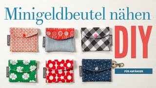 DIY  kleine Geldbeutel nähen  Schnitt  Anleitung [upl. by Inttirb509]