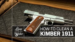 Kimber 1911 Custom II  How to Clean and Disassemble [upl. by Ajile]