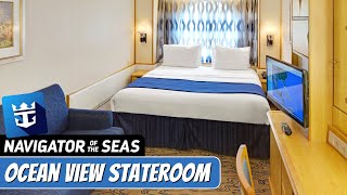 Navigator of the Seas  Ocean View Stateroom Tour amp Review 4K  Royal Caribbean [upl. by Enillebyam453]