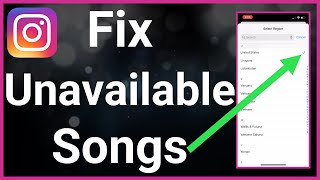 How To Fix This Instagram Song Is Currently Unavailable [upl. by Enytnoel]