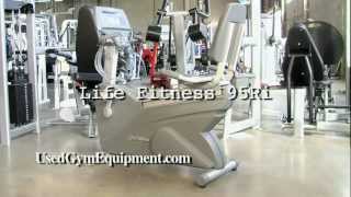 used Life Fitness 95Ri Recumbent Bike refurbished [upl. by Ainesell]