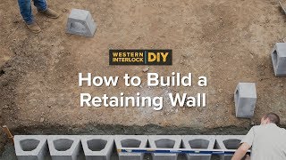 How to Build a Retaining Wall stepbystep [upl. by Uzzial]