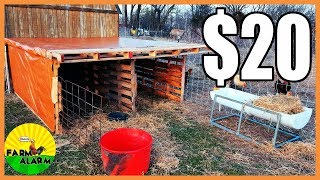 Livestock Shelter made from Pallets for 20 [upl. by Hebe]