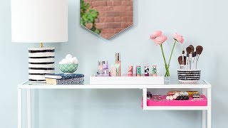 DIY Vanity Makeup Station Ideas Inspired By Marimekko For Clinique [upl. by Brigitta]