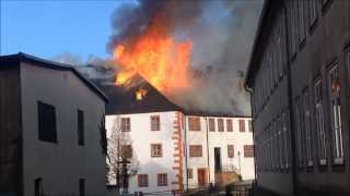 Dachstuhlbrand Ohrdruf schloß Ehrenstein [upl. by Eceertal144]