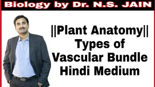 Types of Vascular Bundle Plant Anatomy  Hindi Medium [upl. by Pucida24]