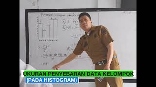 Ukuran Penyebaran Data Kelompok Histogram [upl. by Iruy263]