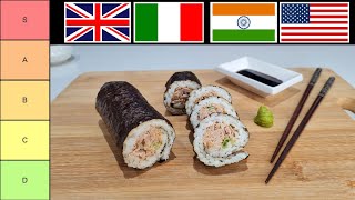 I make and rank the WEIRDEST fusion sushi rolls🍣 [upl. by Lubba261]