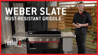 Product Showcase Weber Slate™ RustResistant Griddle [upl. by Rehpatsirhc652]