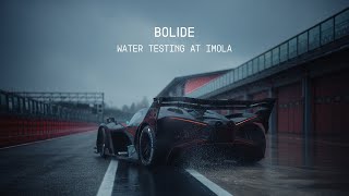 BUGATTI BOLIDE Water Testing at Imola Circuit [upl. by Anoyek178]