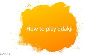 how to play ddakji chigi [upl. by Vladimar54]