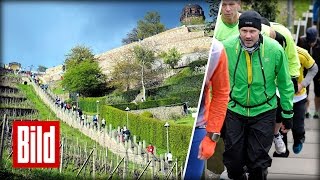 TreppenlaufMarathon 24 Stunden lang 397 Stufen immer und immer wieder [upl. by Adnawot]