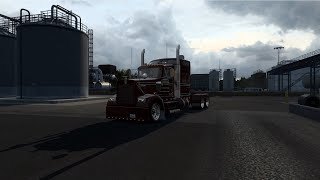 Kenworth W900 CAT C15 ACERT Long haul  Moza R9 American truck simulator [upl. by Tarabar534]