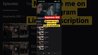 Aspirants S02 All Episode  Download All Episode Aspirants Season 2  2023 [upl. by Cordier]