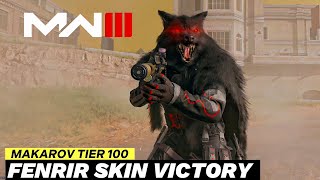 MAKAROV Fenrir Skin With Rebirth Island Solo Victory Cutscene  MW3 amp Warzone Finishers Tier 100 [upl. by Allehcim175]