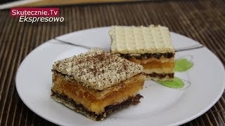 Wafle z galaretką i masą krówkową z czekoladą  EkspresowoSkutecznieTv [upl. by Amo]