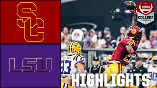 USC Trojans vs LSU Tigers  Full Game Highlights  ESPN College Football [upl. by Lyrrad]