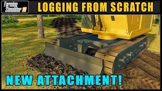 Trying The New Plow Attachment  Logging From Scratch 71  Farming Simulator 2019  FDR Logging [upl. by Grosvenor]