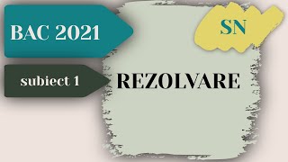 Rezolvare Model BAC 2021  Informatica  Subiect 1  Stiinte ale Naturii [upl. by Livesay590]