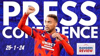 Cyriel Dessers reacts to new song and changing minds at Rangers [upl. by Alemat]