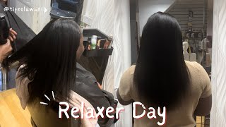 Relaxer Day  Salon Visit [upl. by Anial]