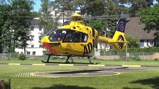 RTH Christoph 10 ADAC Luftrettung Wittlich startet an Uniklinik Bonn am 270517 [upl. by Ylahtan]