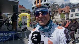 Emīls Liepiņš  Interview at the start  Stage 1  Tour de Romandie 2024 [upl. by Atnuahsal985]