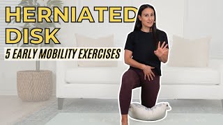 5 Early Mobility Exercises for Herniated Disc [upl. by Barnaba818]