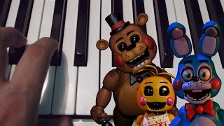 Five Nights At Freddys Security Breach  Daycare Theme SLOW EASY PIANO TUTORIAL [upl. by Idnil]