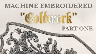 Goldwork Embroidery Tutorial  PART ONE  digitizing and techniques [upl. by Sert418]