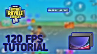 COMO JOGAR FORTNITE A 120 FPS NO CELULAR  HOW TO GET 120FPS IN FORTNITE [upl. by Schargel]