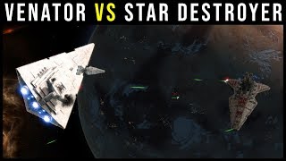 Venator DESTROYS Imperial Star Destroyer Ep 4  Empire at War  Awakening of the Rebellion [upl. by Thorsten]