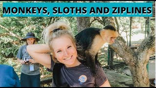 Mayan Eden Monkey Sloth and Zipline Excursion Roatan Honduras [upl. by Gagnon]