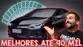 OS MELHORES CARROS ATÉ 90 MIL REAIS  CARROS BONS E BARATOS COM BAIXA MANUTENÇÃO [upl. by Meuse760]