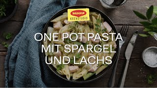 One Pot Pasta mit Spargel und Lachs [upl. by Ainecey990]