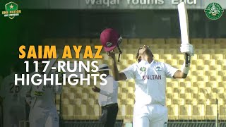 Saim Ayaz 117 Runs Highlights  Lahore Blues vs Multan  Match 24  QeAT 202324  PCB  M1U1A [upl. by Lipinski]