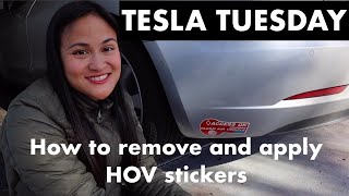 How to install HOV stickers [upl. by Nosnor]