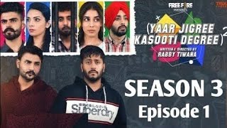 Yaar Jigree kasooti degree Season 3  Episode 1 Releasing Date  new punjabi web series 2024 [upl. by Brier]