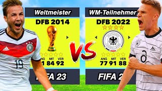 Deutschland 2014 vs Deutschland 2022 👀⚽️ [upl. by Seidule]