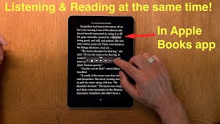 How To Listen Along while Reading an ebook in Apple Books app on an iPhone or iPad [upl. by Idahs]