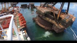 Resolve Salvage  Wreck removal DB1 in the Gulf of Mexico [upl. by Nodarb]