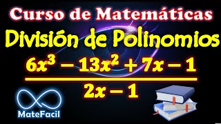 11 División Polinomio entre Polinomio  EXPLICACIÓN COMPLETA paso a paso [upl. by Kotz]