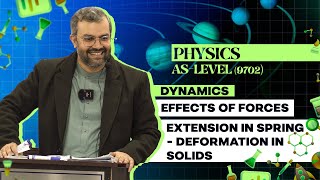 AsLevel 9702 Physics Dynamics  Effects of Forces  Extension in Spring  Deformation in Solids [upl. by Sibie178]