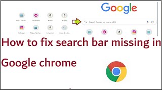 How to fix search bar missing in Google chrome  Change secure search Yandex [upl. by Clarhe]