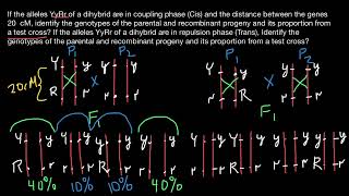 Cis and Trans  Coupling Repulsion  Gene recombination [upl. by Erie]